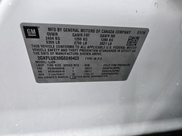 2016 GMC Terrain SLT
