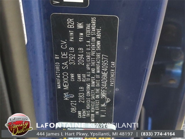 2021 Kia Forte GT-Line