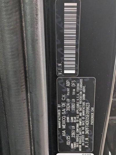 2025 Kia K4 LXS