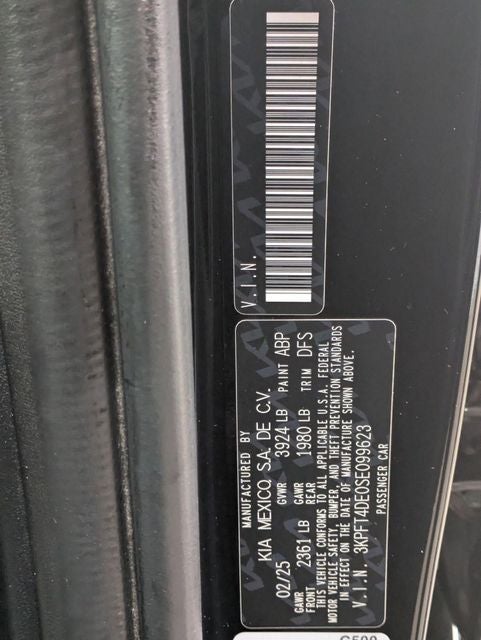 2025 Kia K4 LXS