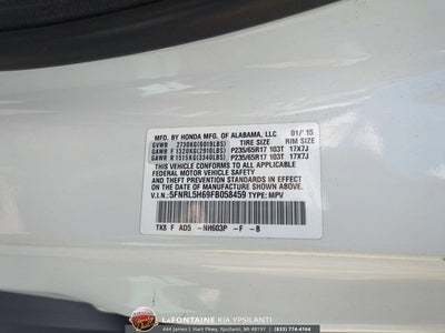 2015 Honda Odyssey EX-L
