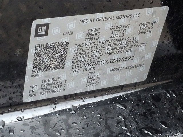 2018 Chevrolet Silverado 1500 LT