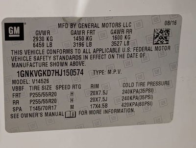 2017 Chevrolet Traverse LT