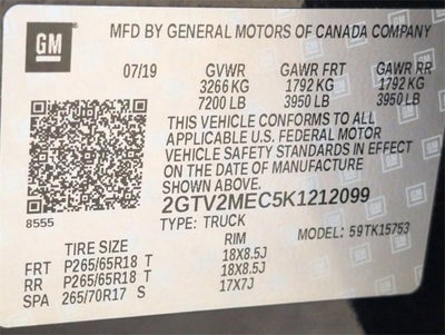 2019 GMC Sierra 1500 Limited SLE