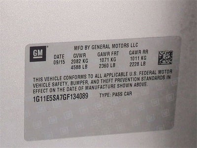 2016 Chevrolet Malibu Limited LTZ