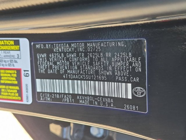 2025 Toyota Camry LE