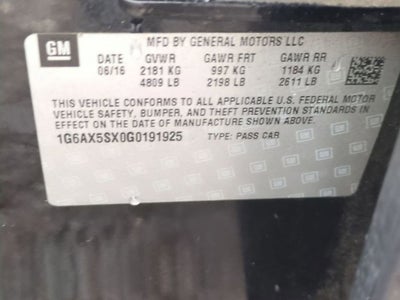 2016 Cadillac CTS Luxury Collection AWD