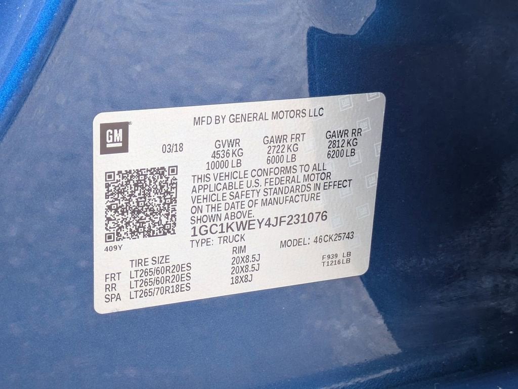 2018 Chevrolet Silverado 2500 HD LTZ