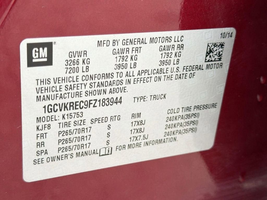 2015 Chevrolet Silverado 1500 LT