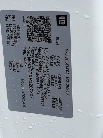 2024 Chevrolet Express Cargo 2500 WT