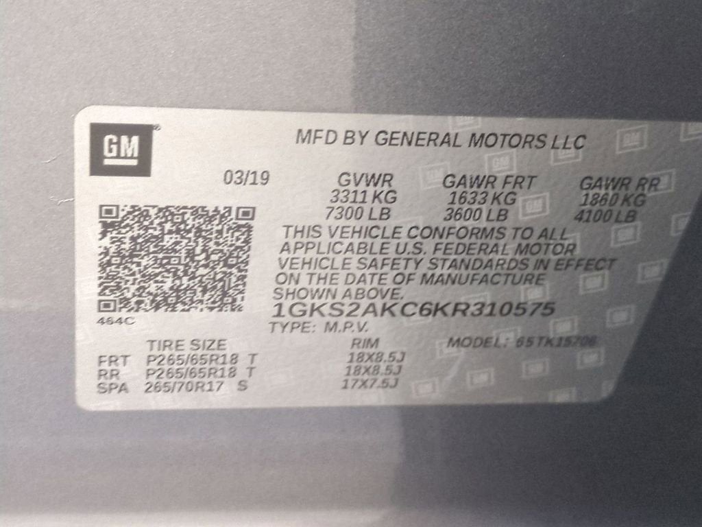 2019 GMC Yukon SLE