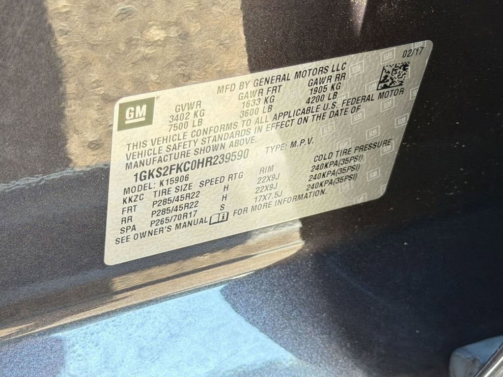 2017 GMC Yukon XL SLE