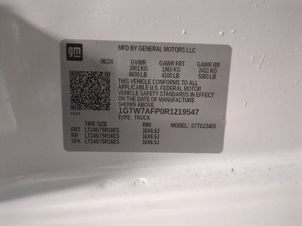 2024 GMC Savana Cargo 2500 Work Van