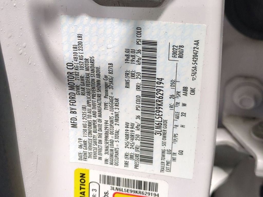 2019 Lincoln MKZ Reserve II