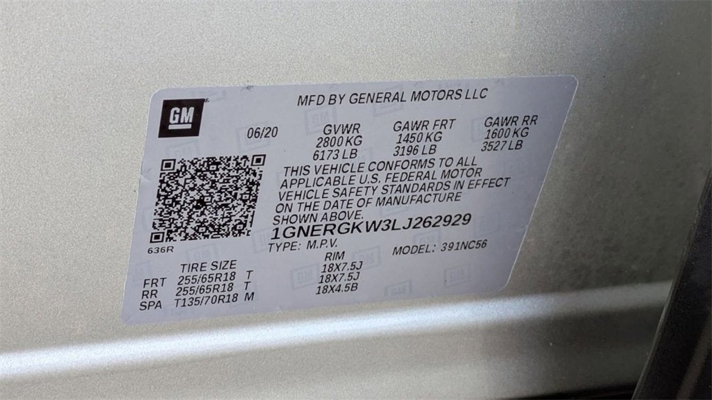 2020 Chevrolet Traverse LT Cloth