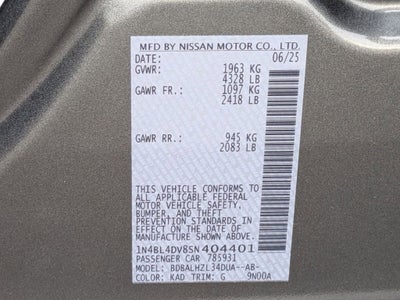 2025 Nissan Altima SV