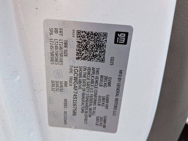 2025 Chevrolet Express Cargo 2500 WT