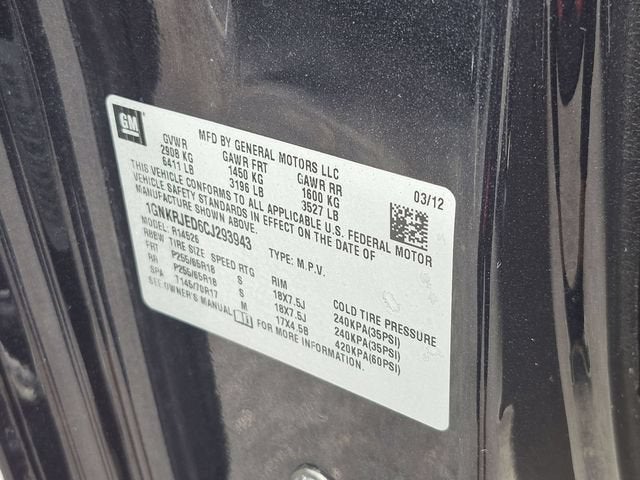2012 Chevrolet Traverse LT w/2LT