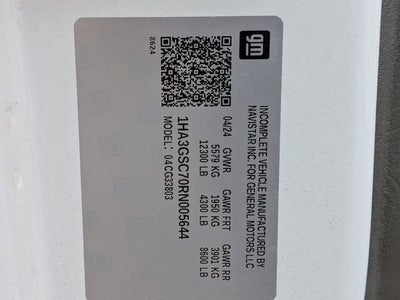 2024 Chevrolet Express Cutaway 3500 1WT