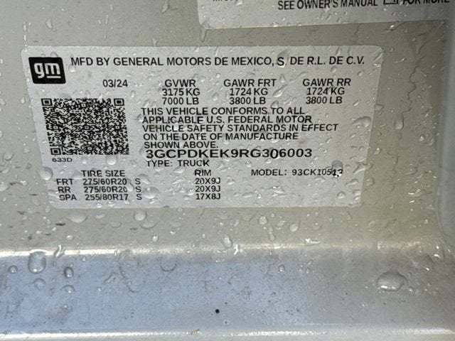 2024 Chevrolet Silverado 1500 LT (2FL)