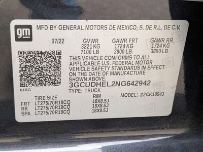 2022 Chevrolet Silverado 1500 ZR2