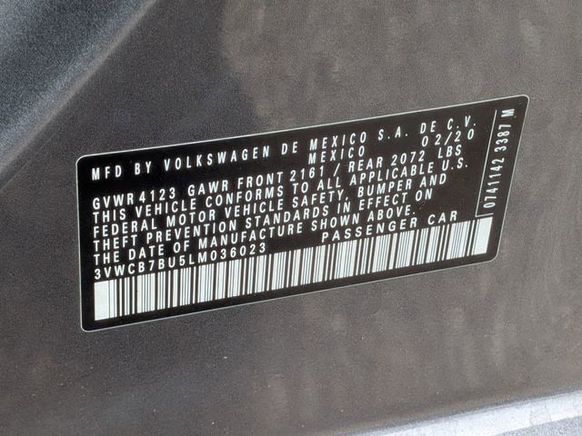 2020 Volkswagen Jetta 1.4T SE