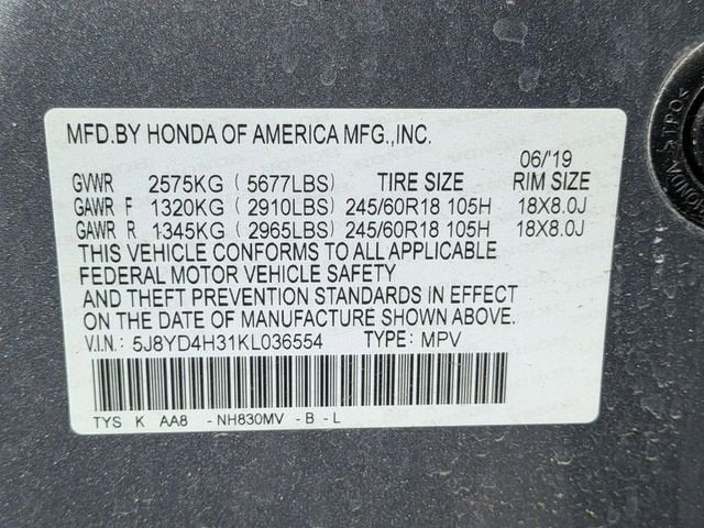 2019 Acura MDX Standard