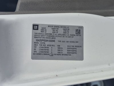 2017 Chevrolet Express Passenger 3500 LT