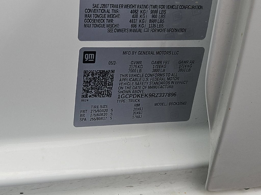 2024 Chevrolet Silverado 1500 LT (2FL)