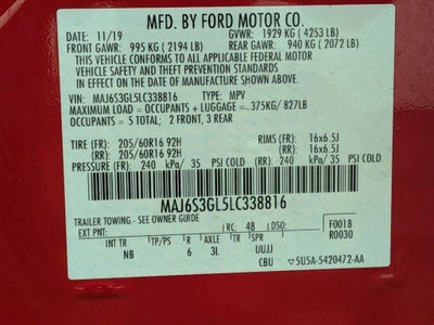 2020 Ford EcoSport SE