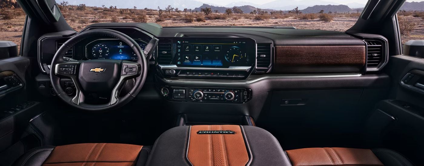Interior Dashboard of the 2026 Chevy Silverado HD.
