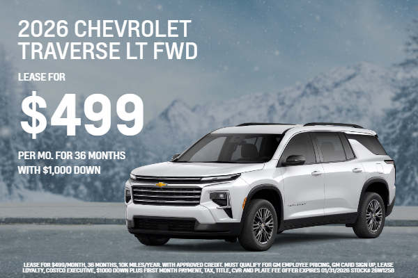 2026 Chevrolet Traverse LT FWD