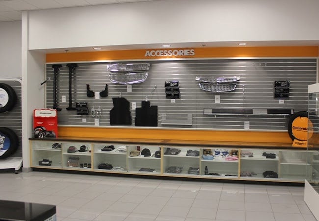 accessories area